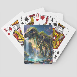 Fantasy Niedlich Skeleton Dinosaur Garden Spielkarten