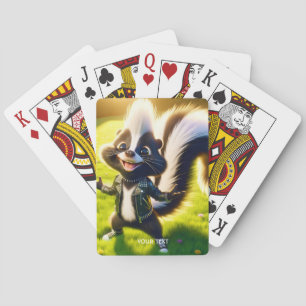 Fantasy Niedlich Skunk Punk Style Spielkarten