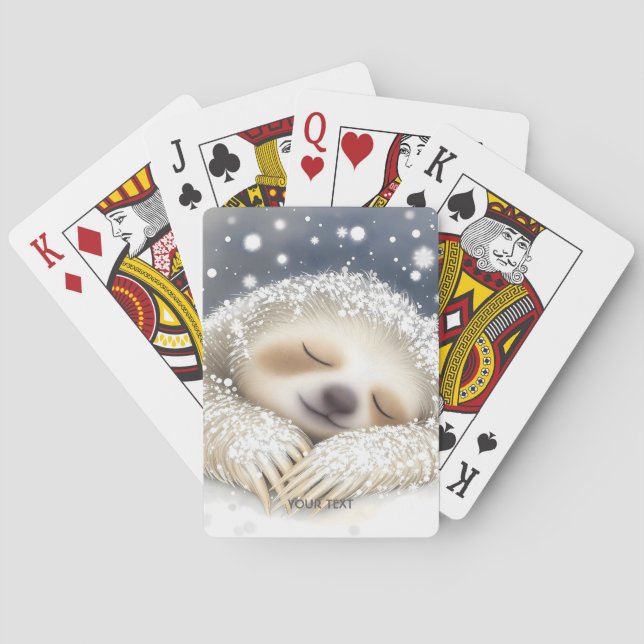 Fantasy Niedlich Sleeping Slonow Spielkarten (Rückseite)