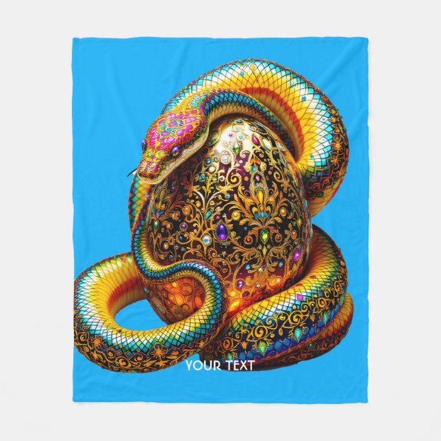 Fantasy Niedlich Snake Egg Vibranly Fleecedecke (Vorderseite)