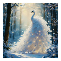 Fantasy Niedlich Snow White Peacock