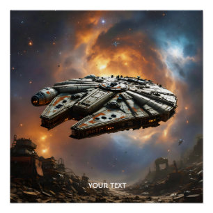 Fantasy Niedlich Space Planet Poster