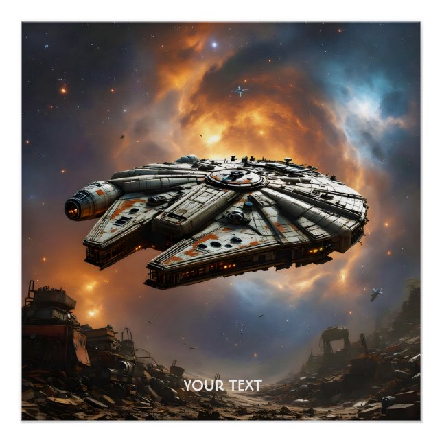 Fantasy Niedlich Space Planet Poster (Vorderseite)