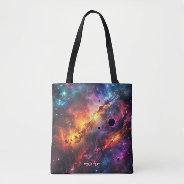 Fantasy Niedlich Space Scenes Collage Tasche (Vorderseite)