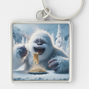 Fantasy Niedlich Spaghetti Yeti Snow Schlüsselanhänger
