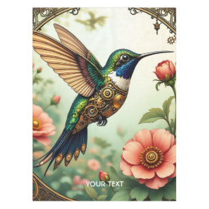 Fantasy Niedlich Steampunk Bird Blume Tischdecke