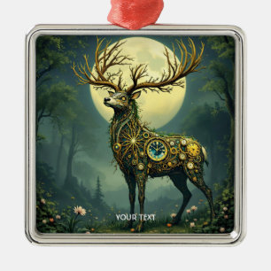 Fantasy Niedlich Steampunk Deer Forest Ornament Aus Metall