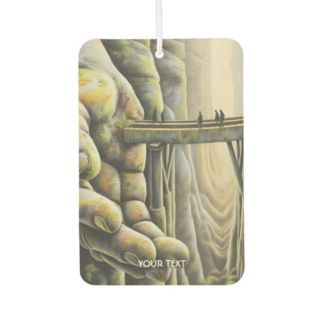 Fantasy Niedlich Stone Hand Bridge Autolufterfrischer (Vorderseite)