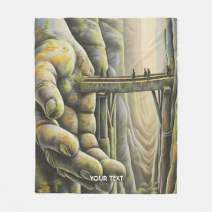 Fantasy Niedlich Stone Hand Bridge Fleecedecke