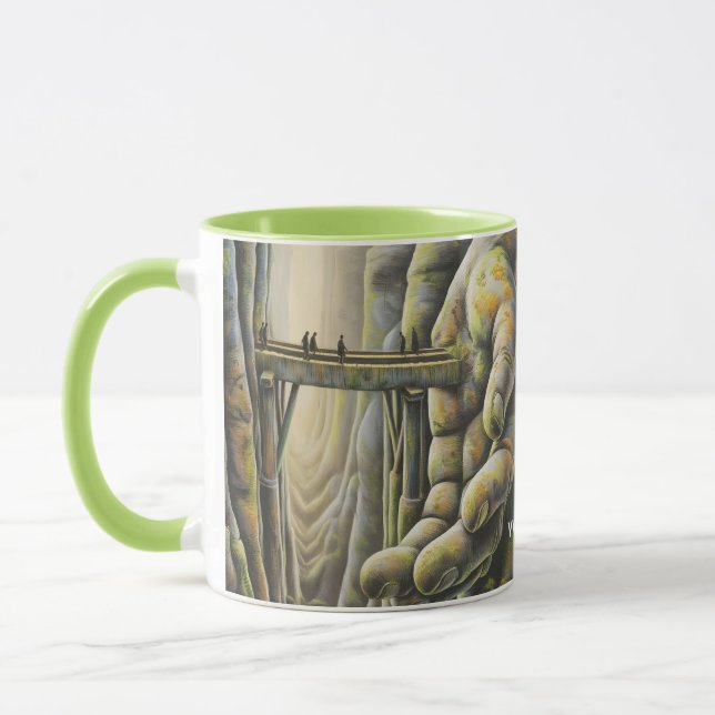 Fantasy Niedlich Stone Hand Bridge Tasse (Links)