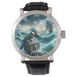 Fantasy Niedlich Storm Sea Pirates Armbanduhr