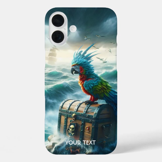 Fantasy Niedlich Storm Sea Pirates iPhone 16 Plus Hülle (Rückseite)