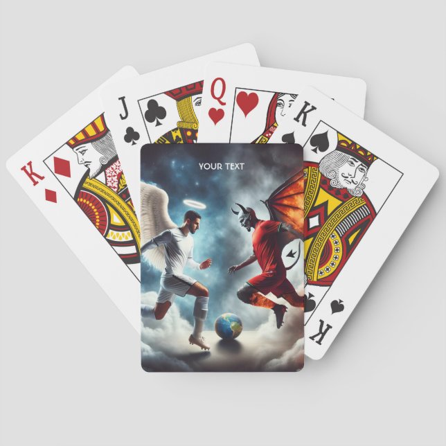 Fantasy Niedlich Strange Soccer Match Spielkarten (Rückseite)