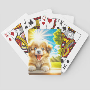 Fantasy Niedlich Sun Baby Dog Spielkarten
