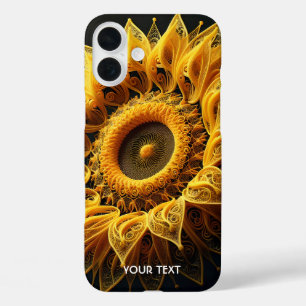 Fantasy Niedlich Sunflower Yarn Strings iPhone 16 Plus Hülle
