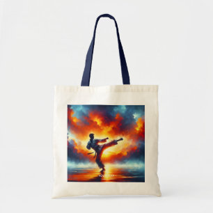 Fantasy Niedlich Sunset Karate Fighter Tragetasche