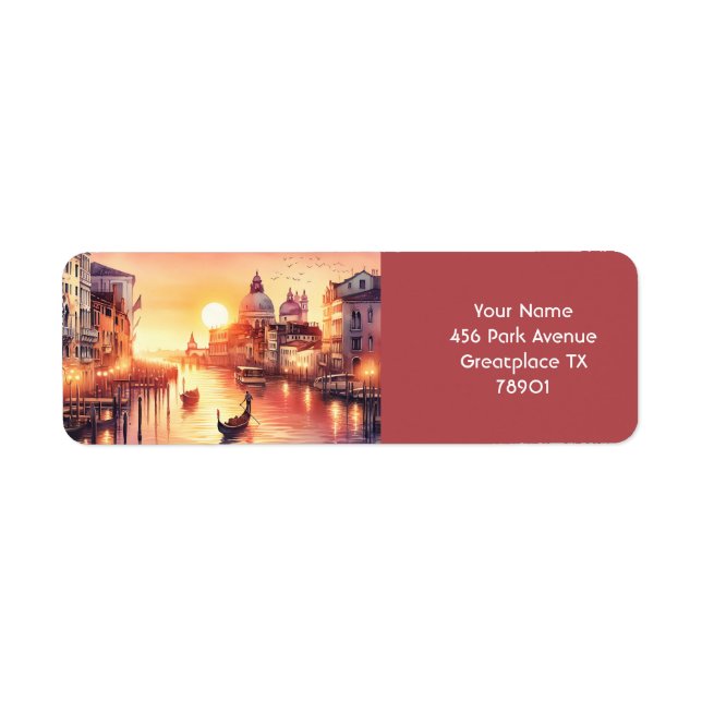 Fantasy Niedlich Sunset Venedig Aussicht (Vorne)