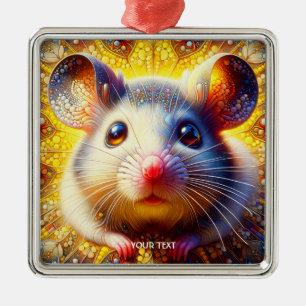 Fantasy Niedlich Sweet Surreal Mice Ornament Aus Metall