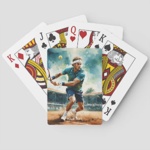 Fantasy Niedlich Tennis Player Ball Spielkarten