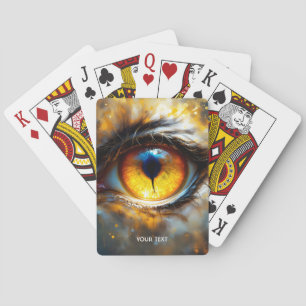 Fantasy Niedlich Tiger Orange Eye Spielkarten
