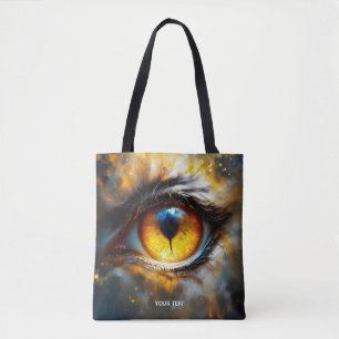 Fantasy Niedlich Tiger Orange Eye Tasche