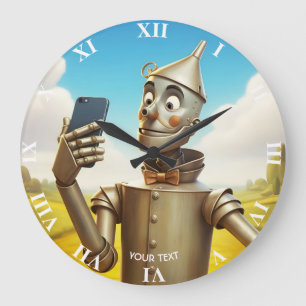 Fantasy Niedlich Tin Man Road Große Wanduhr