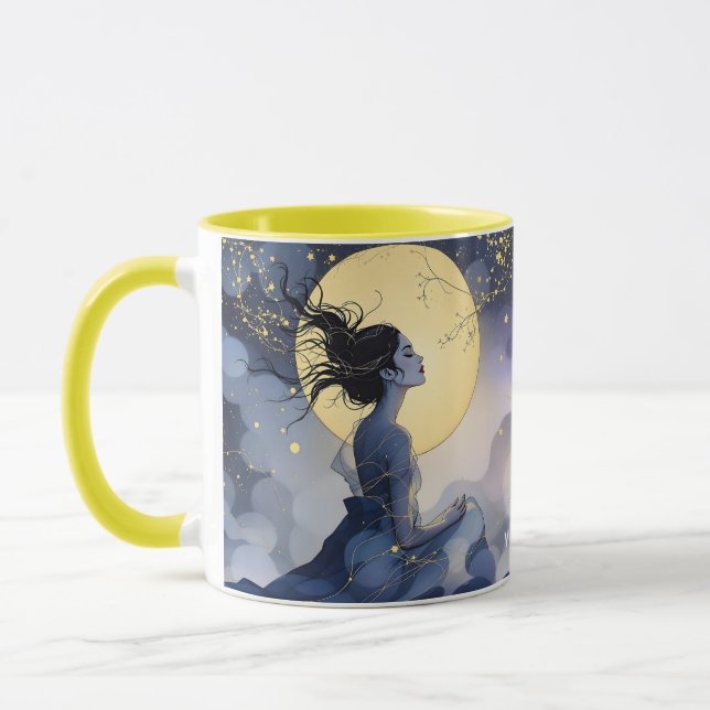 Fantasy Niedlich Trees Moon Tasse (Links)