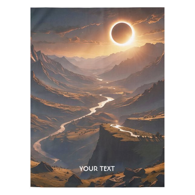 Fantasy Niedlich Valley Solar Eclipse Tischdecke (Vorderseite)