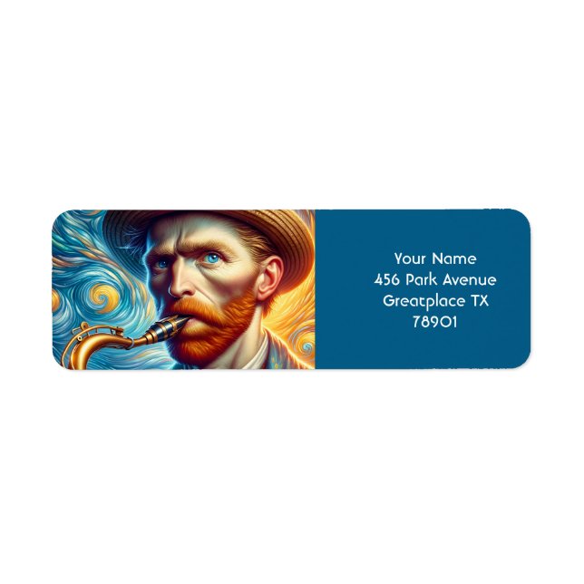 Fantasy Niedlich Van Gogh Saxophon (Vorne)