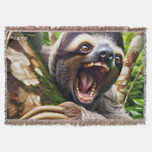 Fantasy Niedlich Very Angry Sloth Decke