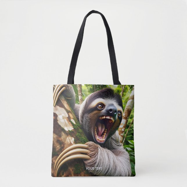 Fantasy Niedlich Very Angry Sloth Tasche (Vorderseite)