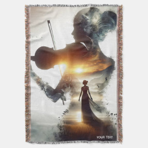 Fantasy Niedlich Violin Girl Decke