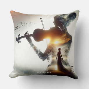 Fantasy Niedlich Violin Girl Kissen