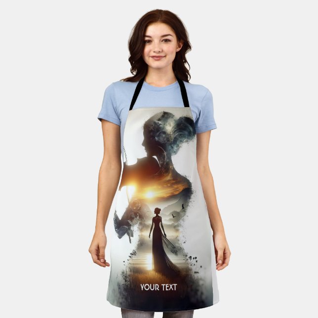 Fantasy Niedlich Violin Girl Schürze (Getragen)