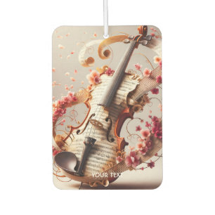 Fantasy Niedlich Violin Notes Blume Autolufterfrischer