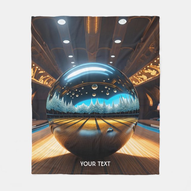 Fantasy Niedlich Vivid Bowling Glass Ball Fleecedecke (Vorderseite)