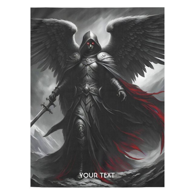 Fantasy Niedlich Vivid Dark Beängstigend Angel Tischdecke (Vorderseite)