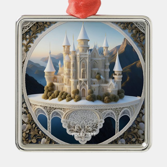Fantasy Niedlich Vivid Filigree Ornament Aus Metall (Vorne)