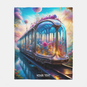 Fantasy Niedlich Vivid Glass Blume Bahn Fleecedecke