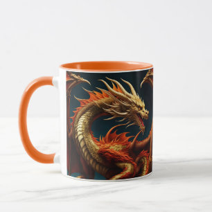 Fantasy Niedlich Vivid Majestic Großdrache Tasse
