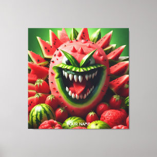 Fantasy Niedlich Vivio Watermelon Gedeckter Wasser Leinwanddruck