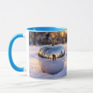 Fantasy Niedlich Winter Snow Apple Tasse