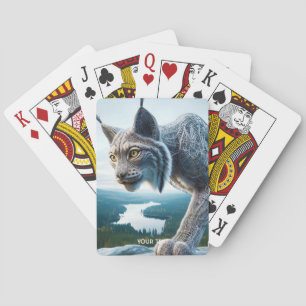 Fantasy Niedlich Wired Lynx Forest Spielkarten
