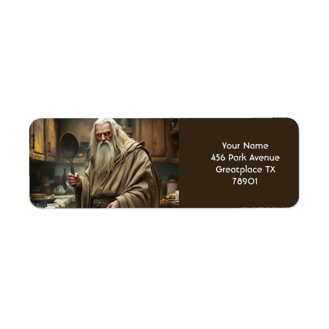 Fantasy Niedlich Wizard Frittierwagen (Vorne)