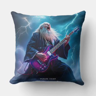 Fantasy Niedlich Wizard Gitarre spielen Kissen