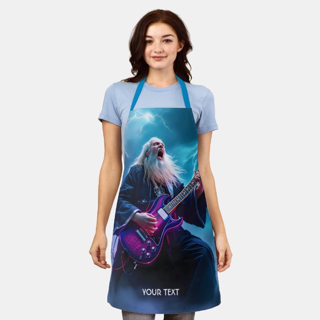 Fantasy Niedlich Wizard Gitarre spielen Schürze (Getragen)