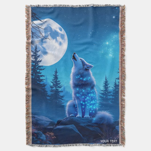 Fantasy Niedlich Wolf Doppelausstellung Decke (Vorderseite Vertikal)