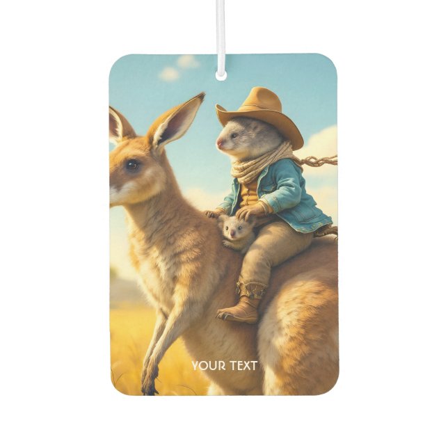 Fantasy Niedlich Wombat Kangaroo Koala Autolufterfrischer (Vorderseite)