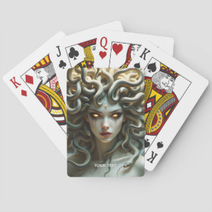 Fantasy Niedlich Yellow Eyes Schlangen Spielkarten