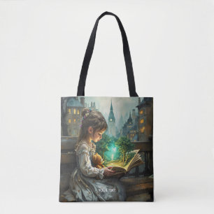 Fantasy Niedlich Young Girl Reading Tasche